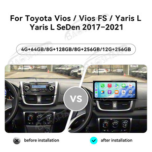 Radio para Auto Baoshang con Pantalla Táctil de 15.8'' y Android 15 para Toyota <span class=keywords><strong>Vios</strong></span> / <span class=keywords><strong>Vios</strong></span> FS / Yaris L Yaris L 2017-2021, GPS con Carplay - Product Image 2