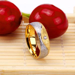 Prix d'usine 2021 pour les alliances de couple avec diamant, magnifiques designs d'alliances en or 18 carats, alliances de mariage en or - Product Image 5