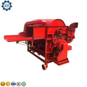 portable paddy rice thresher grain seed threshing machine diesel engine wheat hulling corn seeds separating machine