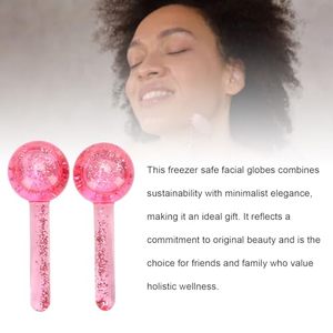 Globes de glace magiques pour le visage, cryo-refroidissement, soin beauté à domicile, massage des yeux, mini globes de glace beauté, paillettes - Product Image 5