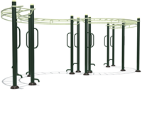 Équipement de fitness extérieur durable en acier inoxydable de marque JQL, vente en gros en Chine, pour jardin, parc, enfants et adultes, personnalisable