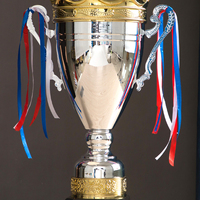 Trofeo de la Liga de Campeones de Metal Dorado y Plateado al por Mayor para Premios, Competiciones Deportivas, Golf, Trofeo Personalizado, Copa Grande