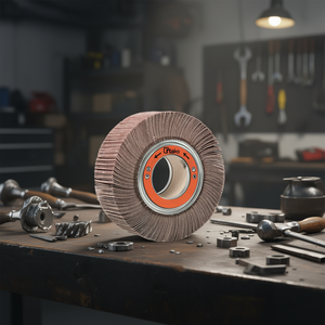 Disco Abrasivo de Tela con Solapa TTAKE, Corindón, Dureza Media, Cilíndrico, 100 mm de Diámetro, 250x30x100 mm con Orificio AB1077 - Product Image 3