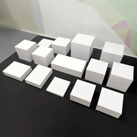 Ensemble de présentoirs cubes en acrylique blanc pour décoration de mariage, vitrine de boutique, socles pour buffet et aliments