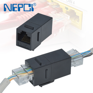 Khuyến mãi XJY-NE-68C UTP RJ45 Inline Coupler Keystone Jack mô-đun CAT5e CAT6 - Product Image 2