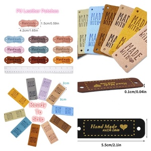 <span class=keywords><strong>Etichette</strong></span> in Pelle PU con Decorazioni Metalliche in Rilievo, Patch Fatte <span class=keywords><strong>a</strong></span> <span class=keywords><strong>Mano</strong></span> <span class=keywords><strong>per</strong></span> Cappelli, Jeans e <span class=keywords><strong>Lavori</strong></span> Artigianali Fai-da-Te - Product Image 4