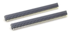 Conector de pines de paso de 2.54mm, doble fila, ángulo recto, H:7.4mm/Ancho:6.35mm, G/F L11.8mm/16.8mm, 2*40P - Product Image 3