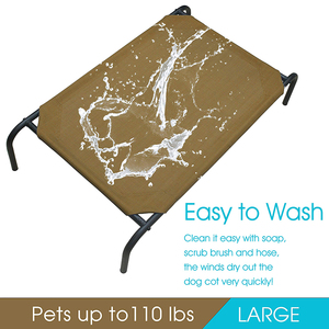 Camas elevadas de refrigeración portátil para perros y gatos Tamaños pequeños a grandes con patrón impreso de elevación alta del suelo - Product Image 4