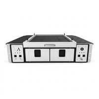 Módulo de Cozinha para Expedição em Alumínio Reforçado, Impermeável e à Prova de Poeira, com Bancada Deslizante, Tanque de Água e Sistema de Energia Personalizável