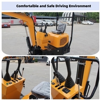 Livraison Gratuite – Nouvelle Excavatrice Compacte sur Chenilles de 1,0 Tonne Certifiée EPA avec Pompe Hydraulique PLC et Boîte de Vitesses, Garantie 1 An