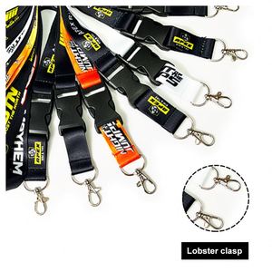 High Quality Personalized Custom Logo Polyester Neck Strap Business Work Id Card Holder Lanyard - Product Image 4