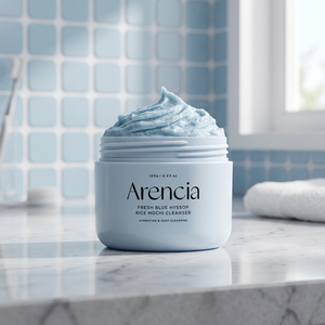Nettoyant Crème Coréen Arencia Hyssop Sebum Control Rice Cake 100ml à l'Acide Hyaluronique pour un Nettoyage en Profondeur et Soin des Pores - Product Image 3