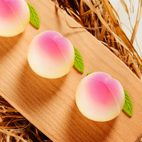 Perzik Holle Chocolade Verjaardagstaart Inserts Fruitige Gearomatiseerde Gecoate Accessoires Voor Bulk Bakbenodigdheden Voor Feesten