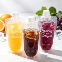 Pochette souple transparente personnalisée avec bec verseur pour bières, boissons et jus – Emballage alimentaire anti-fuite