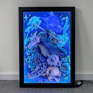 12x18in 16x24in 24x36in tùy chỉnh led Anime Poster hộp đèn hiển thị treo tường chiếu sáng LED 3D Acrylic tác phẩm nghệ thuật khung - Product Image 2
