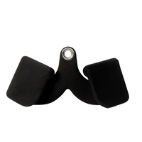 Accessoires de gym professionnels : 5 pièces d'attaches pour barre latérale et tirage à câble, poignées Mag Grips pour l'entraînement