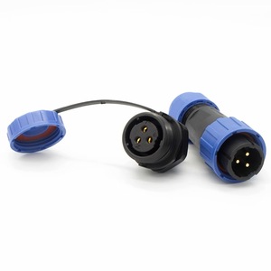 IP68 Waterproof <strong>Nylon</strong> Connector LD16-2-core/3-core/4-core Male/Female Connectors Rear Nut <strong>Screw</strong> Crimping Type for Automobile - Product Image 4