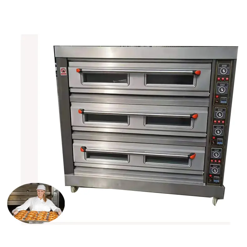 Attrezzatura da forno commerciale macchina per la cottura del pane forno elettrico per la cottura del pane con piano a Gas