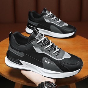 Nouvelles Baskets Décontractées Tendance 2026 pour Hommes : Chaussures de Course Polyvalentes en Cuir Anti-Odeur avec Amorti en Maille et Plateforme, Style « Daddy » - Product Image 2