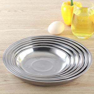 Juego de platos de acero inoxidable de diseño moderno, plato de pescado de fruta gruesa para el hogar, barbacoa, evento, combinación de plato de <span class=keywords><strong>piel</strong></span> fría - Product Image 2