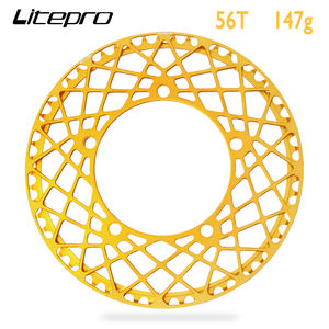 In Lega di alluminio LP singola ruota di bicicletta pieghevole anello della catena 56T 130BCD Nero/Rosso/Oro/parti di biciclette - Product Image 4