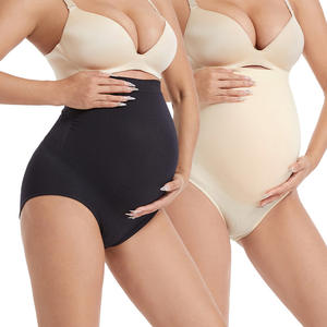 Ventes en gros de culottes de maternité confortables toute la journée, sans couture, taille haute, soutien de <span class=keywords><strong>grossesse</strong></span>, sous-vêtements pour femmes - Product Image 1