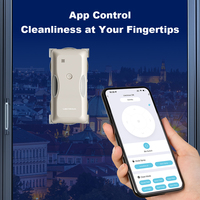 Robot de nettoyage de fenêtres intelligent Liectroux G8, pulvérisation d'eau automatique, planification de trajet par IA, contrôle par application, nettoyeur de vitres électrique