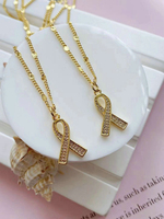 Sensibilisation au cancer du sein ruban rose colliers pendentif bijoux soutien pour toutes les personnes souffrant d'un cancer du sein