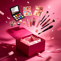 Coffret Mystère Beauté en Gros Marque Blanche – Fards à Paupières, Gloss, Maquillage Visage et Lèvres – Coffret Cadeau Surprise OEM pour Promotion Saisonnière