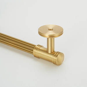JOYLIFE Minimalist Solid Brass Bar Pull, Single Hole <strong>Handle</strong> for <strong>Flush</strong> Mount on Drawer and Cabinet <strong>Door</strong> - Product Image 6