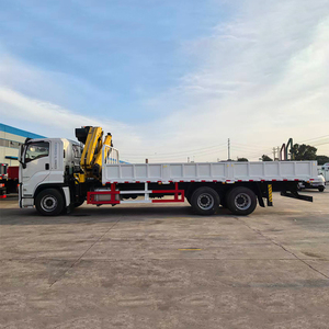 รถบรรทุกติดเครน ISUZU GIGA 6X4 ยอดขายดีที่สุดของจีน เครื่องยนต์ HOWO แบบยืดหดได้ รับน้ำหนักได้ 10 ตัน แรงบิดสูง - Product Image 3