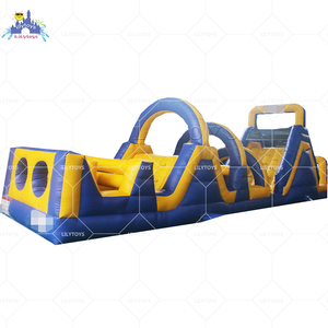 Carrera de obstáculos hinchable con gorila de salto y carrera de obstáculos inflable deslizante para niños - Product Image 1