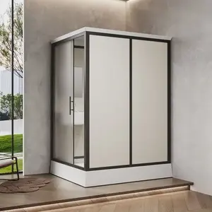 Salle <span class=keywords><strong>de</strong></span> <span class=keywords><strong>douche</strong></span> intégrée directe d'usine - 3 panneaux muraux et 1 porte <span class=keywords><strong>coulissante</strong></span> - pour la maison, les appartements et les locations - Product Image 6