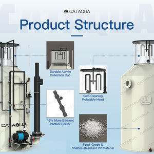 Hızlı Teslimat 1 Adet Maksimum Değer 50m3 Saatlik Verimlilik Verimli Gölet Su Arıtma CATAQUA PP Akvaryum Protein Skimmer'ı - Product Image 2