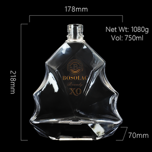 ขวดแก้วพรีเมียมขนาด 750 มล. สำหรับบรรจุสุรา ความโปร่งใสสูง เงางาม เหมาะสำหรับ XO - Product Image 6