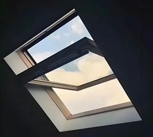 Bất ngờ giá outswing Windows nhôm tráng men dọc pivot Windows Bầu Trời mái hiên cửa sổ với tùy chọn tự động - Product Image 5