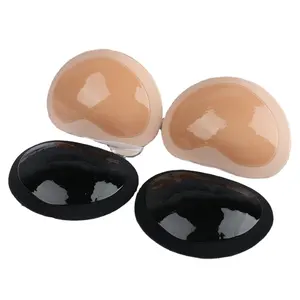 Silicone Self Adhesive Bra Pad Heart Padding Magic Bra Insert Pads Push Up Gel Adhesive Breast Enhancer Bikini Bra Cups