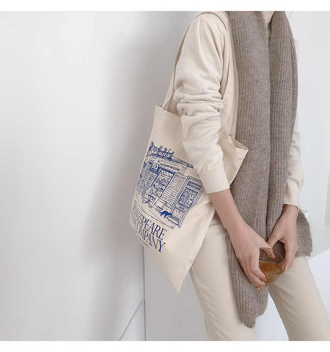 Custom Cotton Tote Shopping Bags - Eco Friendly & Reusable