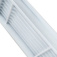 Grilles et registres modernes en alliage d'aluminium de 12x4.8 pouces AC pour murs de plafond Grilles de barre linéaires modernes pour diffuseur à fente linéaire