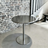 Table Ronde en Acier Inoxydable pour l'Extérieur et l'Hôtellerie
