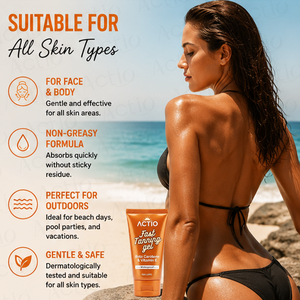Gel Bronceador Intensificador <span class=keywords><strong>de</strong></span> Vitamina E en Tamaño Viaje, Productos para el Bronceado <span class=keywords><strong>de</strong></span> la <span class=keywords><strong>Piel</strong></span> Ricos en Betacaroteno - Product Image 4