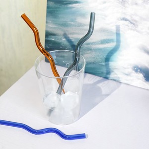 Pailles en verre borosilicate transparentes torsadées écologiques LONGXIN / Certifiées LFGB/CE / Idéales pour la maison, les fêtes et les cadeaux - Product Image 4