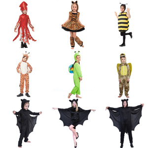 Costumes de dessins animés d'animaux pour enfants et adultes, tenues unisexes pour fête d'Halloween, jeux de rôle, tailles S M L - Product Image 1