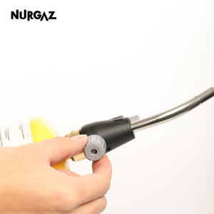 Tête de chalumeau de soudage NURGAZ, inclinée, au propane/gaz Mapp, avec allumage piézoélectrique 08049, pour réparation et chauffage - Product Image 4