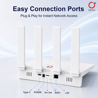 OLAX MC50 Routeur WiFi 4G CPE Cat4, Modem Sans Fil 2.4G, Routeur Extérieur pour Usage Domestique avec Fente pour Carte SIM
