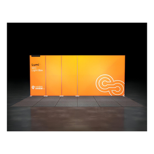 กล่องไฟอะลูมิเนียมแบบยืดได้พิมพ์ลายสำหรับงานแสดงสินค้าน้ำหนักเบาประกอบงานแสดงสินค้างานแสดงสินค้าแบบพกพาได้อย่างรวดเร็ว - Product Image 5