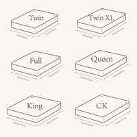 Moderne kühlende Eisseide-Gel-Memory-Schaum-Matratzenauflage mit verstellbaren Riemen für Queen-Size-Betten in Apartments – weiche Bettwaren