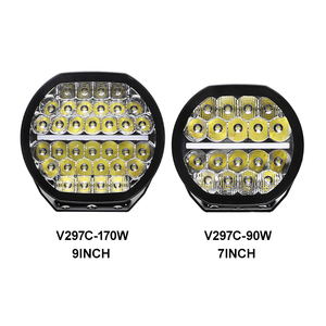 12/24V phare LED 9 pouces 170W Combo faisceau LED feux de conduite blanc ambre DRL autres accessoires de voiture pour camion Atv Focos Led <span class=keywords><strong>Auto</strong></span> - Product Image 3