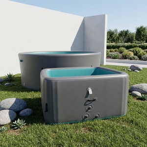 <span class=keywords><strong>Piscine</strong></span> gonflable portable en PVC <span class=keywords><strong>rigide</strong></span> à parois dures, pour nouveau-nés et enfants, utilisation familiale en extérieur, design rectangulaire - Product Image 2