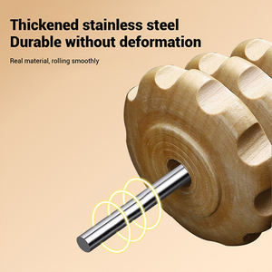 Rodillo de Masaje de Madera de 12 Ejes, Herramienta Gua Sha, Masajeador Corporal para Drenaje Linfático y Anticelulítico, Producto de Terapia - Product Image 5